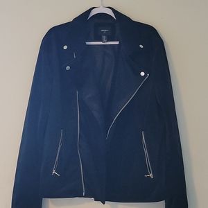 Forever 21 Men's Velveteen Moto Jacket